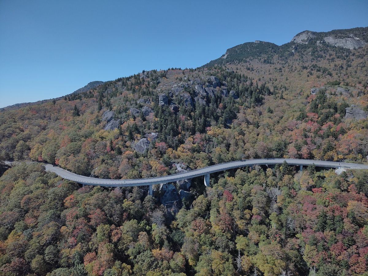 Linn Cove Viaduct on the Blue Ridge Parkway, Watauga County
